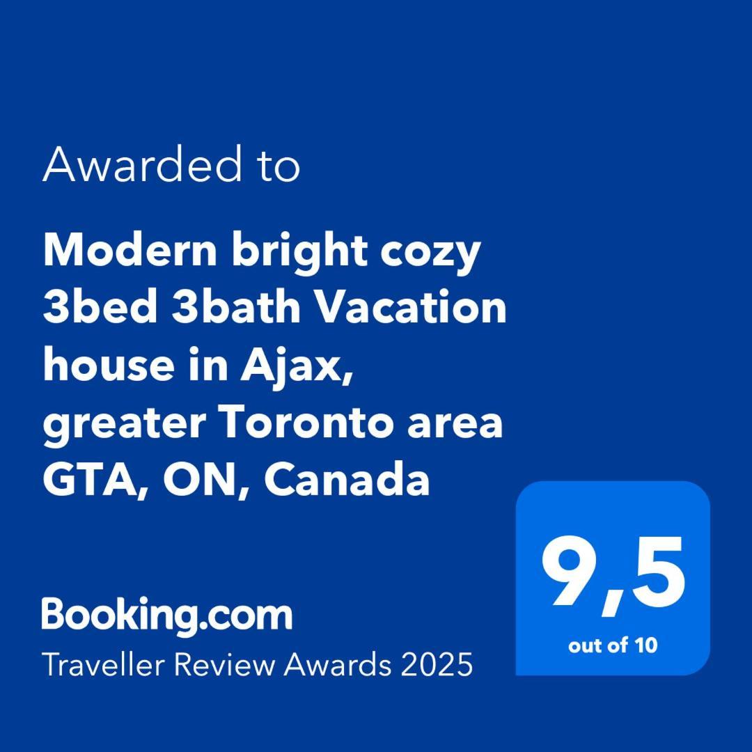 Modern Bright Cozy 3Bed 3Bath Vacation House In Ajax, Greater Toronto Area Gta, On, Canada Exterior foto
